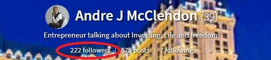 Andre McClendon Steemit 200+ followers.jpg