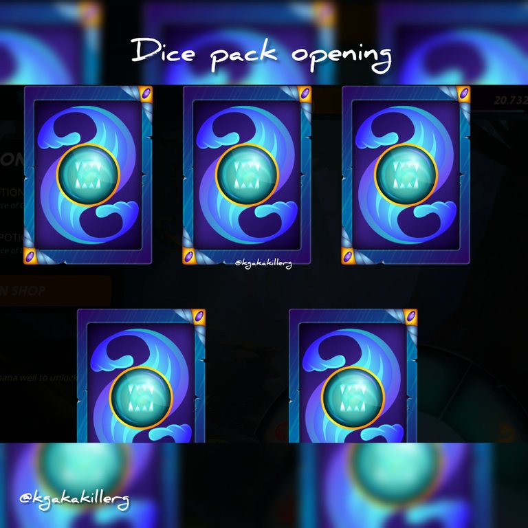 kgakakillerg dice pack opening