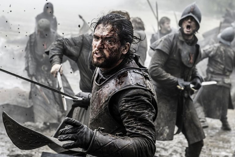 Jon Snow in battle. Image taken from Vox.com