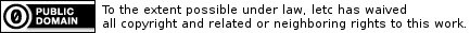 CC0: to the extent possible under law, letc has waived all copyright and related or neighboring rights to this work.