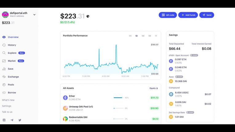 Zerion review dashboard