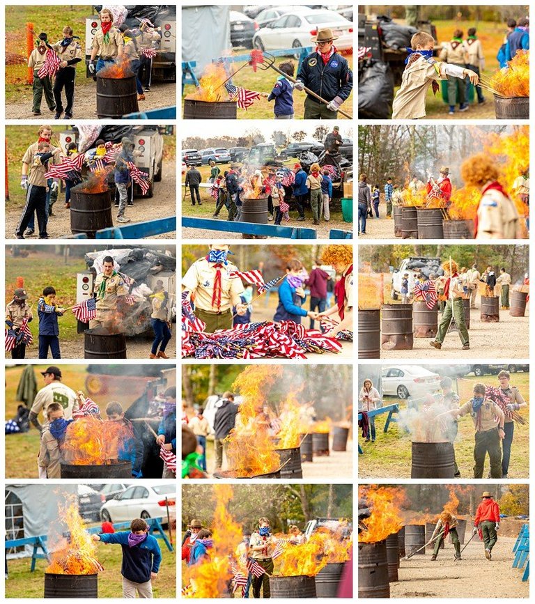 flag retirement boston west roxbury scouts