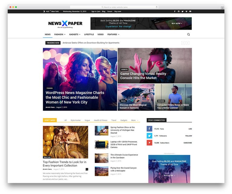 Newspaper tema wordpress