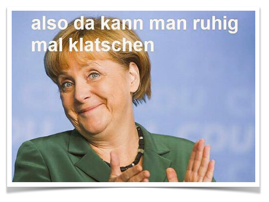 Angela Merkel - Klatschen