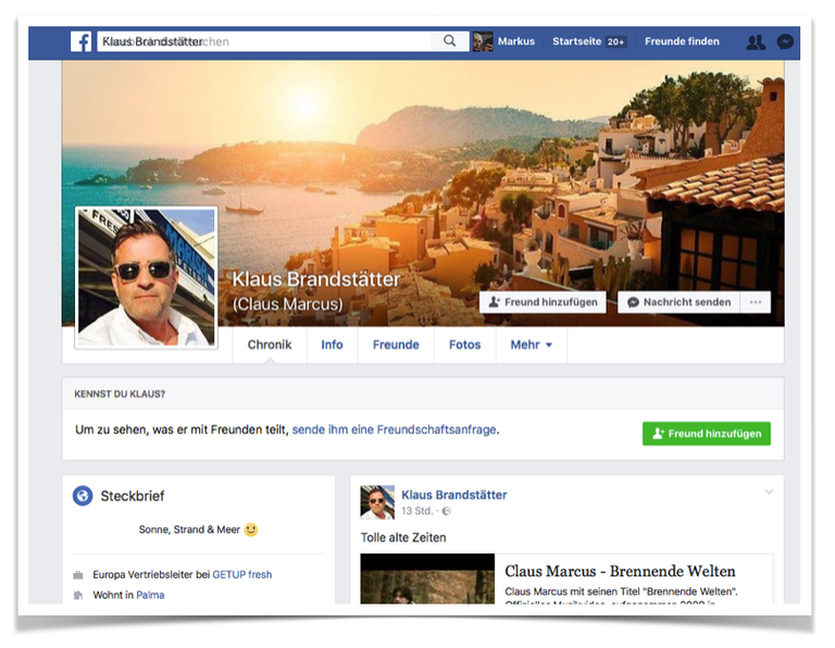 Facebook-Profil