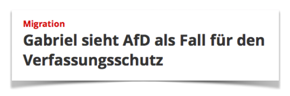 Sigmar Gabriel zur AfD