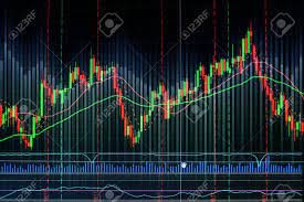 Financial Stock Market Graph Chart Of Stock Market Investment.. Stock  Photo, Picture And Royalty Free Image. Image 104853985.