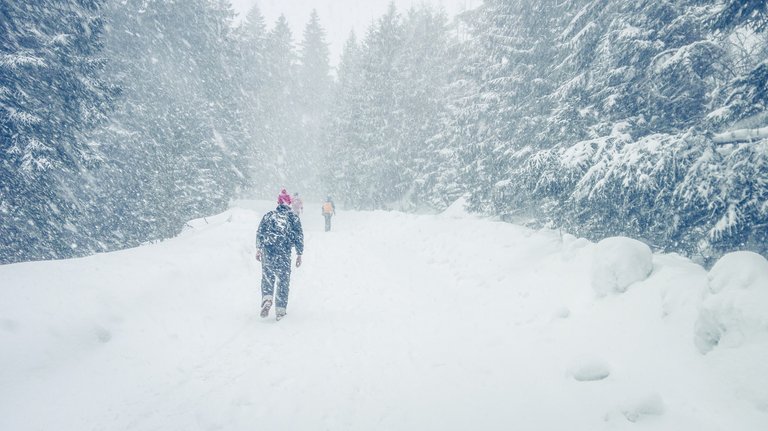   8km on a relatively flat route sounded like an easy ride but the blizzard had more to say about it. Photo by Alis Monte [CC BY-SA 4.0], via Connecting the Dots