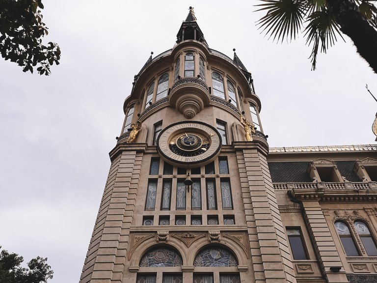 Astronomical Clock near Europe Square in Batumi City, Georgia