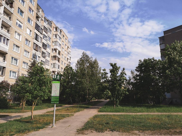 Fabijoniškės - Šeškinė Urban Hiking route in Vilnius