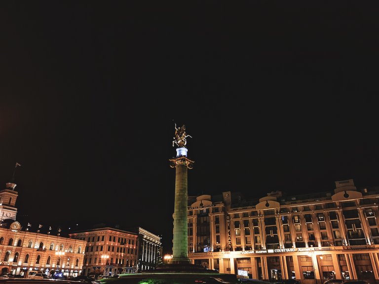 Freedom square in Tbilisi, Georgia