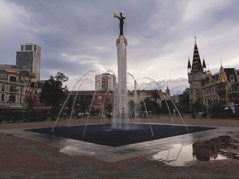 Medea Statue in Eurorope Aquare, Batumi City, Georgia