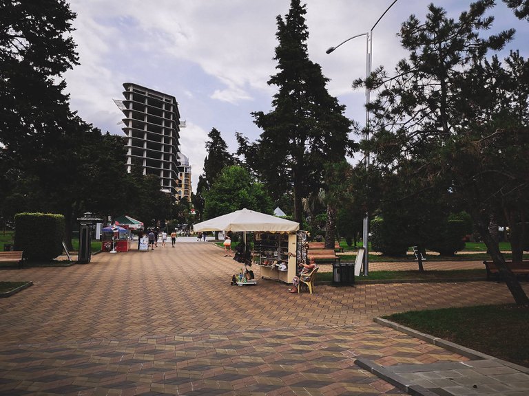 Souvenir stall in Batumi City, Georgia