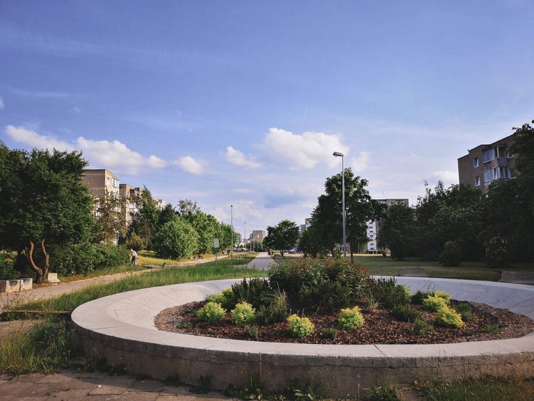 Soviet brutalist micro-district Fabijoniškės