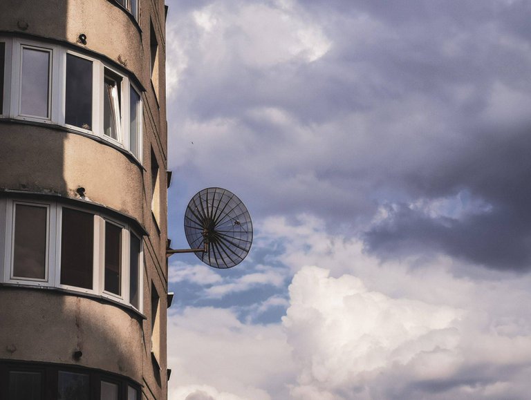 TV satellite in Fabijoniškės, Vilnius