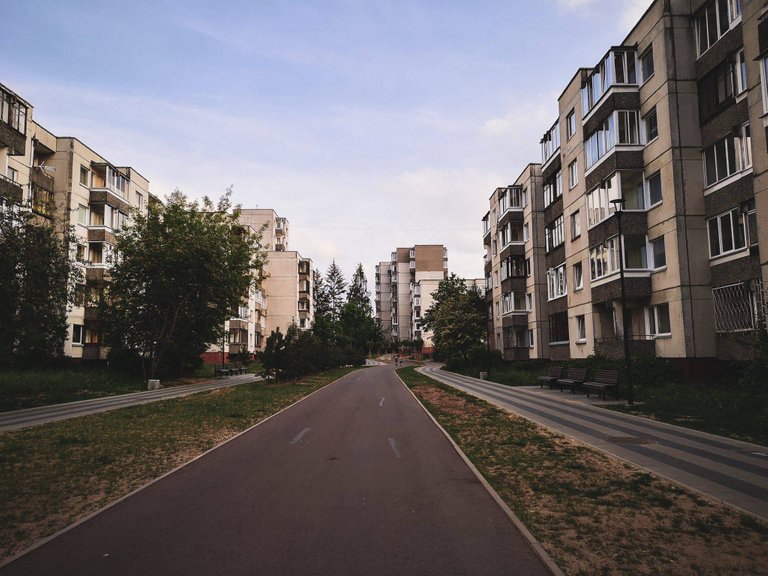 Soviet brutalist micro-district Šeškinė, Vilnius