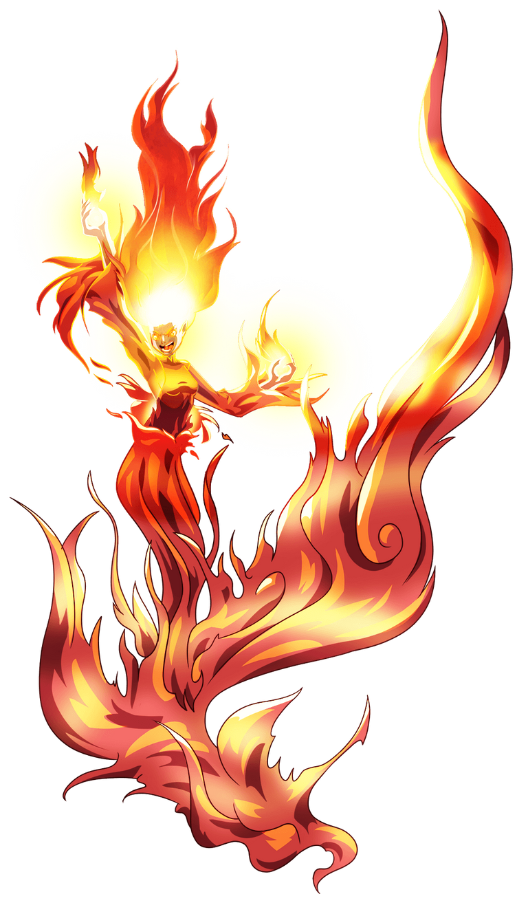 female fire elemental