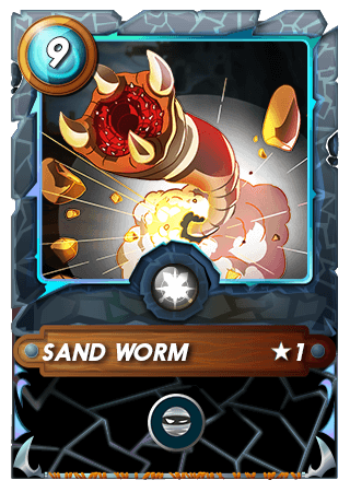 Level 1 Sand Worm Splinterlands Card
