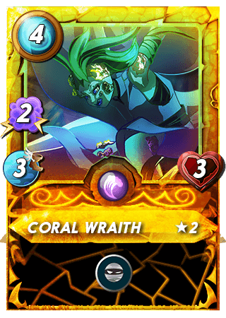 Coral Wraith doré niveau 2, dernière carte à vendre