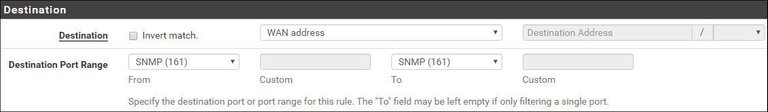 pfsense snmp firewall destination