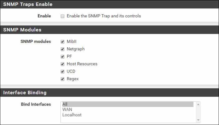 pfsense snmp setup