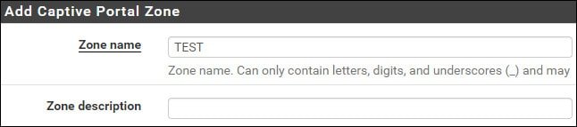 pfsense captive portal zone