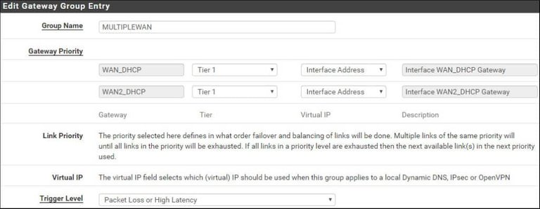 pfsense load-balancing wan