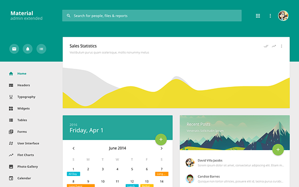 Material Admin Extended Template