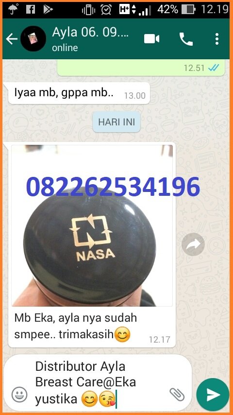 testi barang sampai ayla breast care