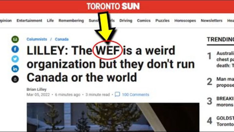 WTF!!  Something Truly Bizarre Just Appeared in the Toronto Sun