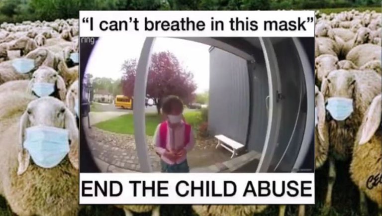 “I can’t breathe in this mask”! End the child abuse! Masks Don't Work!