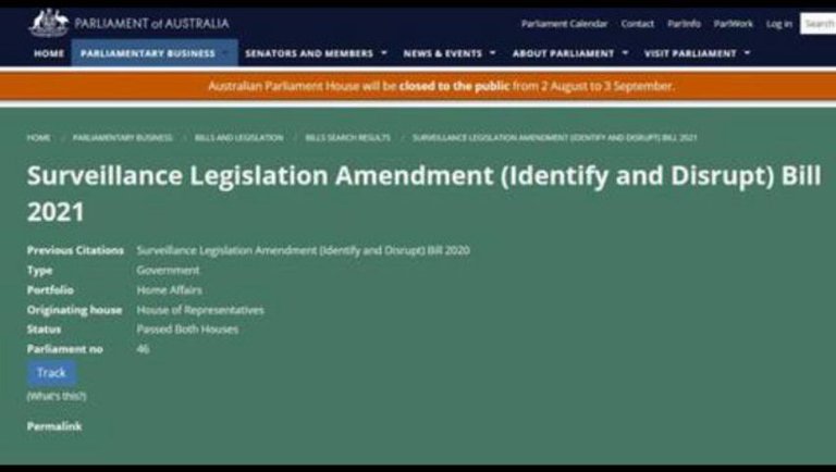 WTF??? Australian Identify and Disrupt Bill 2021