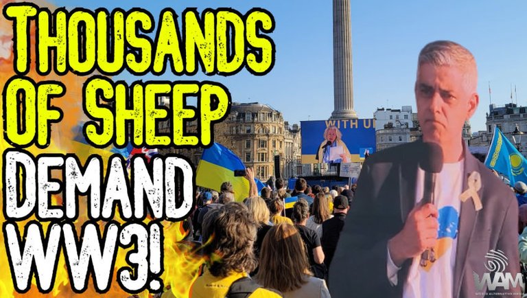 CRAZY! Mayor Of London CALLS FOR "FREEDOM" In Ukraine! - Thousands Of Sheep DEMAND WW3! - EXCLUSIVE