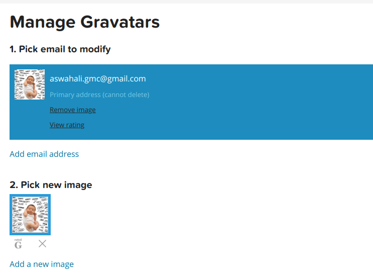 selesai ganti gambar gravatar di wordpress