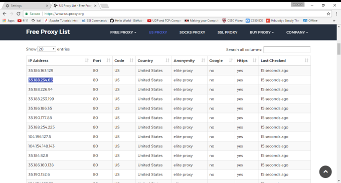 proxy list