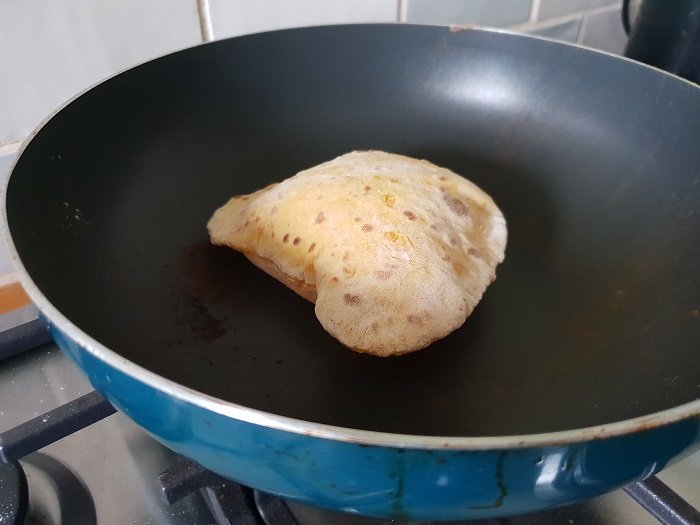 cooking sweet potato fladbreads