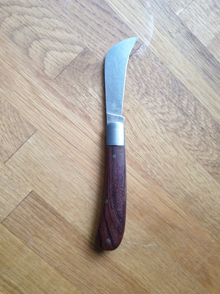 Leather sheath for garden knife 