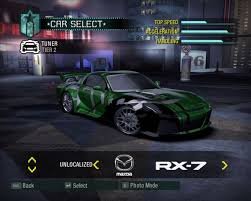 Mazda RX-7 Need for Speed Carbon