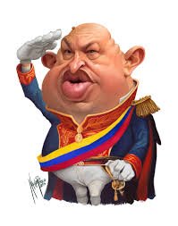 caricatura de Chávez
