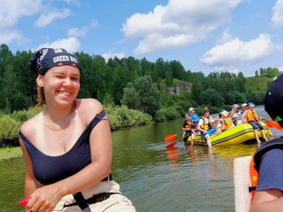 Xenia, our beautiful helmswoman