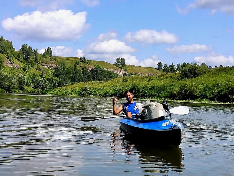 Alone in the boat...