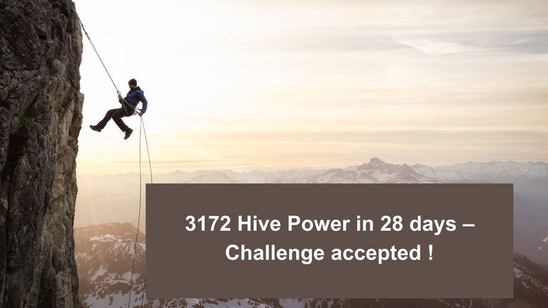 3172 Hive Power in 28 days – Challenge accepted !