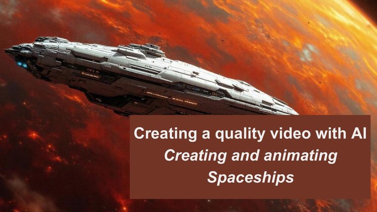 Creating a quality video with AI – Creating and animating Spaceships
