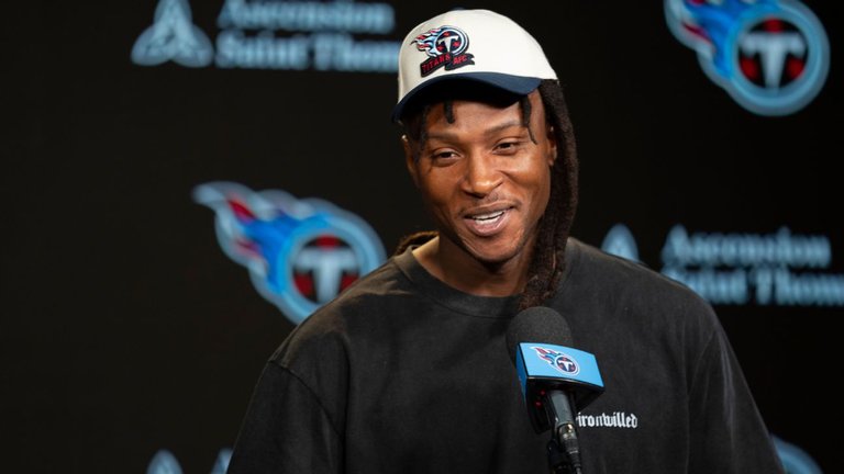 Titans Unveil Their Oilers Throwback Uniforms + DeAndre Hopkins speaks for  first time as a Titan + Titans Training Camp Begins! - SportsTalkSocial