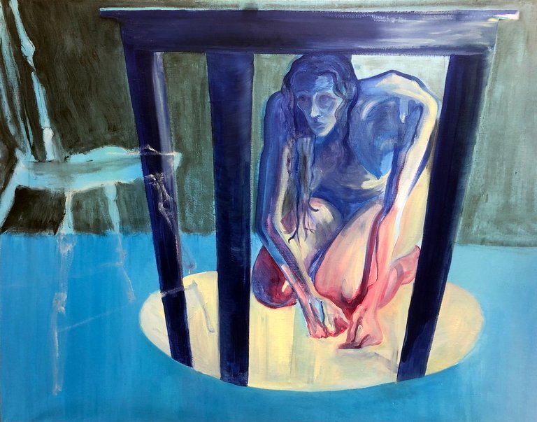 Agata Gromada, Zasługuje na ochłapy, 2024, olej na płótnie lnianym, 100x120cm.jpg