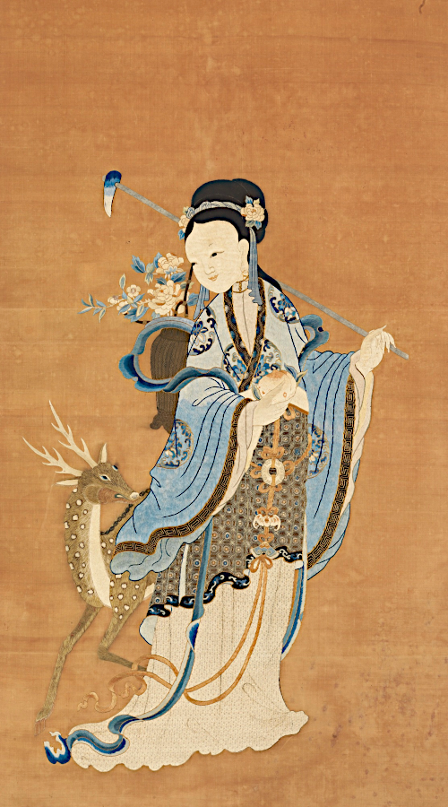 deer scroll Magu_(Qing_Dynasty,_19th-century) public.png