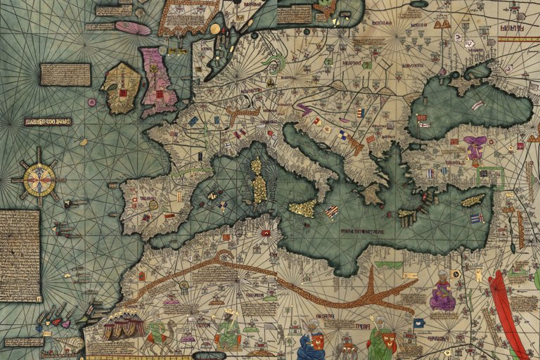catalan atlas 1375  _Cresques_Abraham  Copia de 1959 del original de 1375 CC 3.0.jpg
