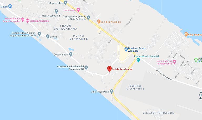 Map location of La Isla Residences