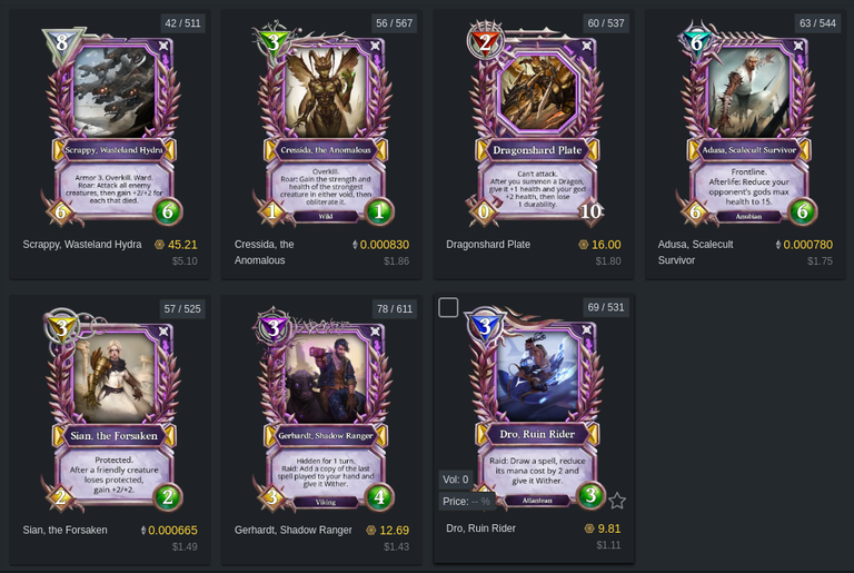 Source: https://tokentrove.com/collection/GodsUnchainedCards?set=fallen&rarity=legendary&quality=Shadow&sortAsc=false