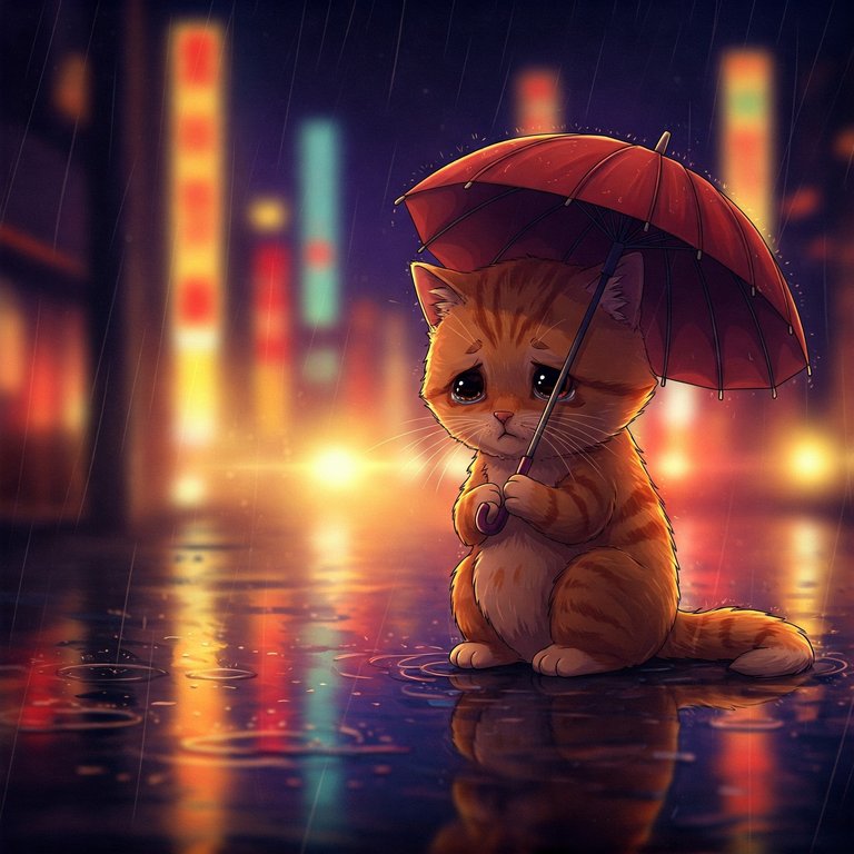 6. Cat with Umbrella in the Rain.jpeg